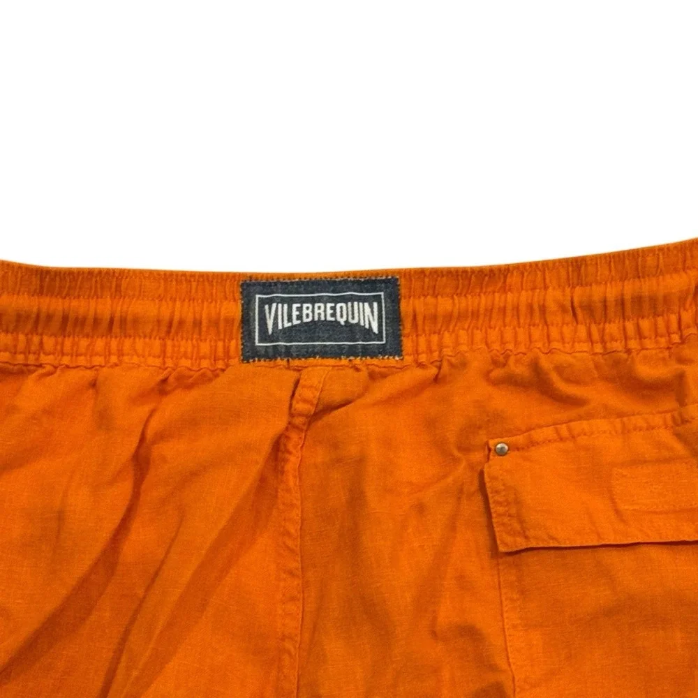 Vilebrequin Men's XXXL Orange Linen 10